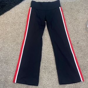 Red,White, and black leggings